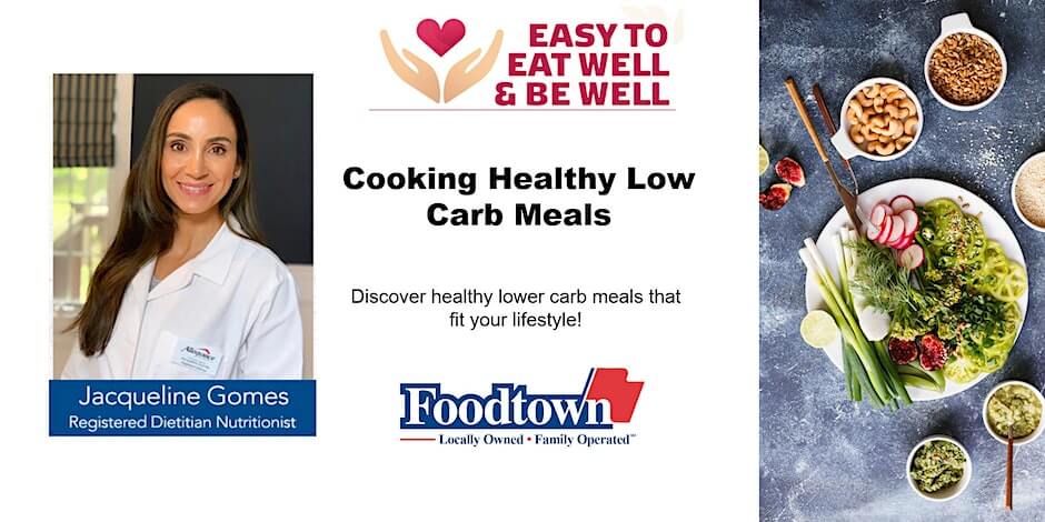Easy to Eat Well and Be Well Cooking class - Cooking Healthy low carb meals