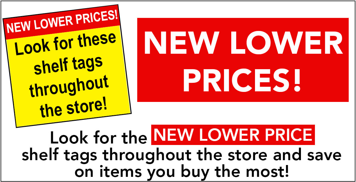 New lower prices on the items you buy the most