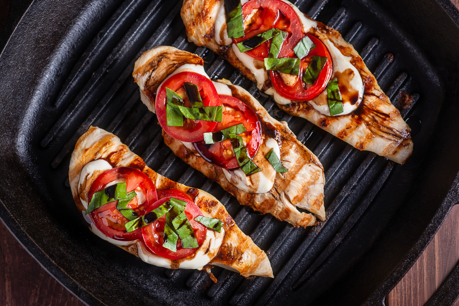 Balsamic Tomato Chicken and Zucchini Noodles