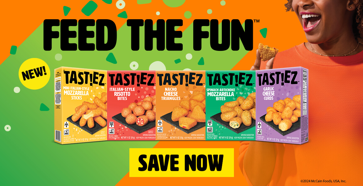 Feed the Fun, New Tastiez frozen appetizers